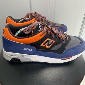New Balance M1500RBO “Made in England” in Royal/Black/Orange.